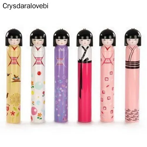 Neuheit Kokeshi Puppe Klapp Dach Japanische Puppen Nette Flasche Klapp Kimono Mädchen Traditionellen