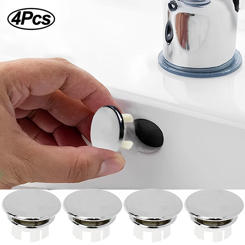 4Pcs Kunststoff Waschbecken Loch Überlauf Abdeckung für Küche Badezimmer Becken Trim Bad Ablauf Kappe Waschbecken Waschbecken Runde Überlauf ring Stecker