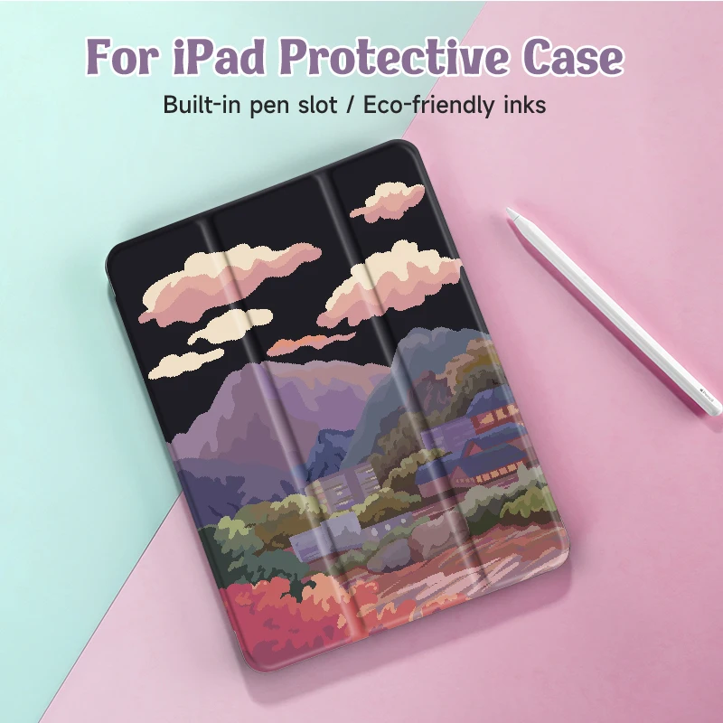 Ansicht Fall für iPad 9./8./7. Generation 10,2 Zoll Fall, für Mini 4/Abdeckung, mit Stift halter, Auto Wake/Schlaf Abdeckung Image