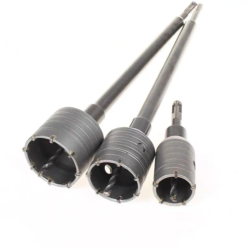 SDS PLUS 30-160mm Beton Loch Sah Elektrische Hohl Core Bohrer Schaft 110-530mm Zement stein Wand Klimaanlage Legierung Image