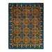 Overton Hand Knotted Wool Vintage Inspired Modern Contemporary Suzani Blue Area Rug - 8' 2" x 10' 6"