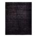 Overton Hand Knotted Wool Vintage Inspired Modern Contemporary Overdyed Purple Area Rug - 8' 1" x 10' 2"