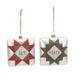 Peace and Joy Ornament (Set of 12) 4.5"H Glass - 4" x 2.5" x 4.5"