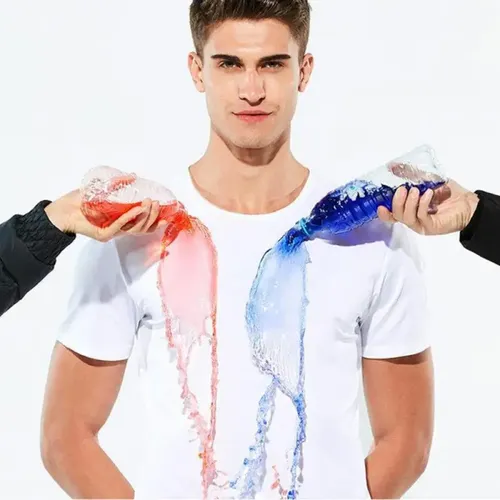 Anti-Schmutzig Wasserdicht Männer T Shirt Kreative Hydrophoben Schmutzabweisenden Atmungsaktive