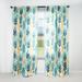 Designart "Plants Bohemian Dream Green Pattern" Botanical Bohemian Curtain, Floral Panel