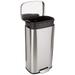 1Pc Rectangular Trash Can With Soft-Close Foot Pedal, Stainless Steel, 50 Liter/13.2, 12 Liter/3.1 Gallon, 30 Liter 7.9 Gallon