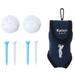 Ball Bag Mini Waist Pouch Ball Bag Tool with 4 Ball Tees 2 Balls