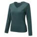 Mifelio Womens Tops Women Crew Neck Fleece Lined Thermal Thermal Underwear Slim Tops Long Sleeve Thermal Shirts Winter Tops Long Sleeve Shirts for Women Green XXL