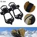 Anti-Slip Gripper Spike Universal Ice Grippers Traction Cleats Snow Shoe Spikes Grips Crampons with 10 Steel Studs Cleats XL