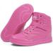 Womens high top Ankle Support Sneakers Vibrant Colour Hidden Wedge Heel Retro 175s Tennis Shoes for Girls