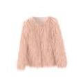 Fanxing Faux Fur Coat for Baby Girls Open Front Cardigan Warm Fuzzy Winter Trendy Jacket Coats Parka Shaggy Party Outerwear Clearance 110