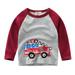 Bjutir Cute Tops For Toddler Kids Baby Boys Girls Cars Print Long Sleeve Crewneck T Shirts Tops Tee Clothes For Children