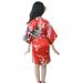 mveomtd Toddler Baby Kid Girls Floral Silk Satin Kimono Robes Bathrobe Sleepwear Clothes 4t Jacket Girls Kids Jackets