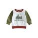 Qtinghua Infant Toddler Baby Girl Boy Christmas Sweatshirt Long Sleeve Letter Tree Print Pullover Tops Clothes Red 2-3 Years
