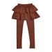 mveomtd Kids Girls Warm Cute Cake Culottes Leggings With Ruffle Tutu Skirt Pants Little Girls Footless Leggings With Ruffle Tutu Skirt Pants Toddler Pageant Dresses Sweaters for Kids Girls