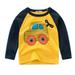 Bjutir Cute Tops For Toddler Kids Baby Boys Girls Cars Print Long Sleeve Crewneck T Shirts Tops Tee Clothes For Children