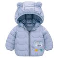 Kids Jacket Girl Boy Ultralight Winter Hooded Jacket Coat Kids Toddler Cartoon Puffer Down Outwear Fall Jackets For Girls Toddler Fall Jacket 12 Months-4 Years