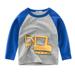Bjutir Cute Tops For Toddler Kids Baby Boys Girls Cars Print Long Sleeve Crewneck T Shirts Tops Tee Clothes For Children