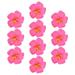 10 Pcs The Gift Hair Clips Artificial Hibiscus Flower Bridal Bouquet Realistic Flowers Bathroom Decorations Pink Banquet