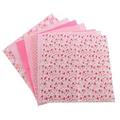 Delaman Cotton Fabric 7pcs 25 * 25cm Cotton Fabric DIY Assorted Squares Pre-Cut Bedding Suite Quarters Bundle Sewing Accessories(25 * 25)