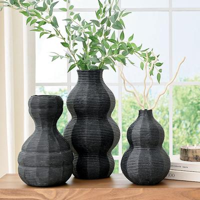 Ecomix Ribbed Vase - Large - Grandin Road