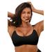 Plus Size Women's Chain Accent Underwire Bikini Top by Swimsuits For All in Black (Size 16)