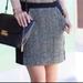 J. Crew Skirts | J.Crew Wool Lined Mini Skirt Women’s Size 0 Color Black & Gray Academia Nwt | Color: Black/Gray | Size: 0