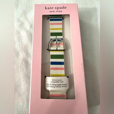 Kate Spade Accessories | Kate Spade Apple Watch Band | Color: Pink/White | Size: 20mm