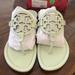 Tory Burch Shoes | *Worn Once* Womens Tory Burch Miller Sandals | Color: Green/White | Size: 9