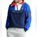 Ralph Lauren Shirts | $298 Nwt Polo Ralph Lauren Spring 2020 Sz L Fleece Hybrid Usa Hoodie Sweatshirt | Color: Blue/White | Size: L