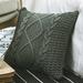 Urban Outfitters Bedding | Dark Grey Braided/Crochet Knit Pillow Case Decor Cover For Patio/Bed/Sofa/Room | Color: Gray | Size: Grey