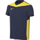 Nike Unisex Kinder Short Sleeve Top Y Nk Df Prk Drb Iv JSY Ss, Midnight Navy/Tour Yellow/White, FD7438-410, XS