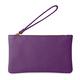 Parubi, Women's Elegant Clutch Bag in Genuine Leather, Hand Bag Made in Italy, Clutch Bag with Zipper, Small Clutch Bag with Wrist Strap Pouch for Women and Girls, Elegant, Aura, purple, 22x2x13 cm