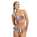 arena Allover Women's Triangle Bikini, Swimsuit with Quick Drying Recycled Stretch Fabric, Women's Swimsuit with Removable Cups, Upper and Briefs with Straps