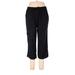 Ruby Rd. Casual Pants - High Rise Straight Leg Culotte: Black Bottoms - Women's Size 4