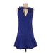 J.Crew Factory Store Casual Dress - DropWaist: Blue Dresses - Women's Size X-Small
