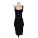 AWARE by Vero Moda Casual Dress - Bodycon Scoop Neck Sleeveless: Black Print Dresses - Women's Size Small