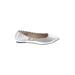 Nicole Miller New York Flats: Gray Solid Shoes - Women's Size 6 1/2 - Almond Toe