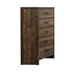 Benjara 47 Inch Tall Dresser Chest w/ 5 Drawers, Wood Grains, Light Wood in Brown | 46.88 H x 31.5 W x 15.5 D in | Wayfair BM310930