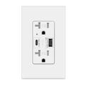 EZsport 20-Amp USB 20-Amp USB Outlet, Type-C, High Speed Charging, Type-C, High Speed Charging in White | 4.96 H x 2.21 W x 2.05 D in | Wayfair