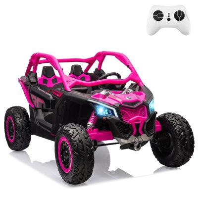 gaomon Ride On Toy, Ride on UTV Car, Licensed Can-Am Electric Off-Road Car, 23" Large Seat, 4WD Truck Metal | 20 H x 30 W x 50 D in | Wayfair