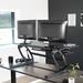 Vivo 42" Standing Desk Converter DESK-V000VL Series Wood/Metal in Black | 25 W x 45.2 D in | Wayfair