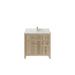 Hokku Designs Mccarthy 36" Single Bathroom Vanity Set Wood/Marble in Brown | 36 H x 36 W x 22 D in | Wayfair 595B7CB1DF0E495299FC8EBD2B6CE9CF