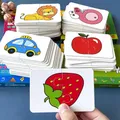 Cartes de puzzle Montessori pour tout-petits jouets pour enfants de 2 ans jeu d'association jouets