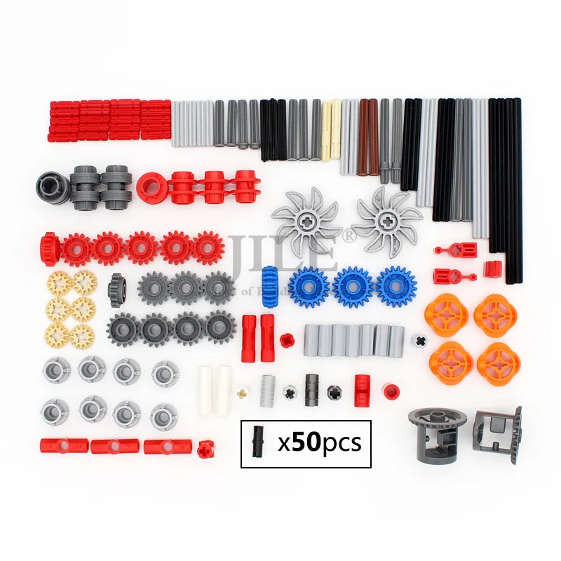 Ensemble de pièces techniques de technologie MOC, 181 pièces, connecteur d'essieu de faisceau de broches, panneau d'engrenage, blocs de construction en briques, jouets de voiture et de moto de haute