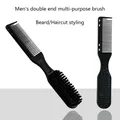 Petit peigne professionnel pour barbe noire ciseaux pour livres brosse pour salon de coiffure
