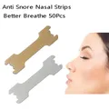 Lot de 50 bandelettes nasales anti-âge pour mieux respirer patch pour bien dormir aide au sommeil