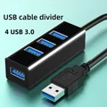 Airies USB 3.0 Portable à 4 Ports Câble USB Haute Vitesse Chargeur de Synchronisation Directions