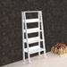Winston Porter Ladder Bookcase Wood in White | 55 H x 24 W x 14 D in | Wayfair 89AADF835A81467AB9F96B2A6C8C5BFC