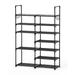 Rebrilliant 24 Pair Shoe Rack Metal in Black | 48 H x 34 W x 12 D in | Wayfair D9AAABC06816401D8EDFF838783856BD